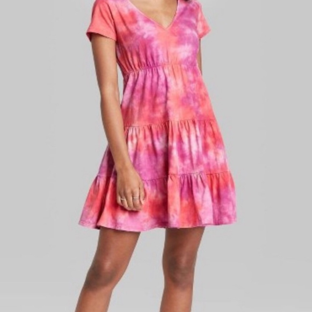 NWT Tie Dye Tiered Dress